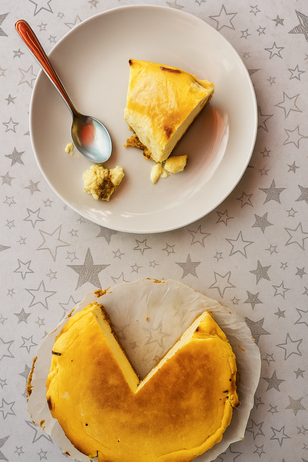 Cheesecake estilo La Viña Barcelona — Cremosa, Quemada, Perfecta